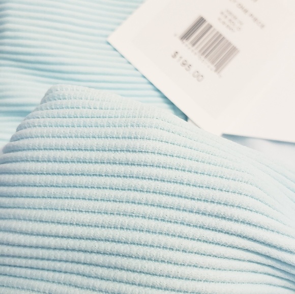 NEW $195 Anthro ONIA Baby Blue One Piece Swimsuit - Picture 7 of 8